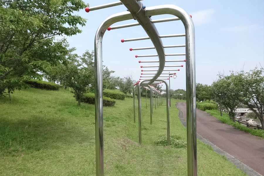 桜つづみ公園の雲梯